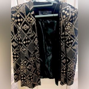 ZARA Black and Gold Blazer. Size L